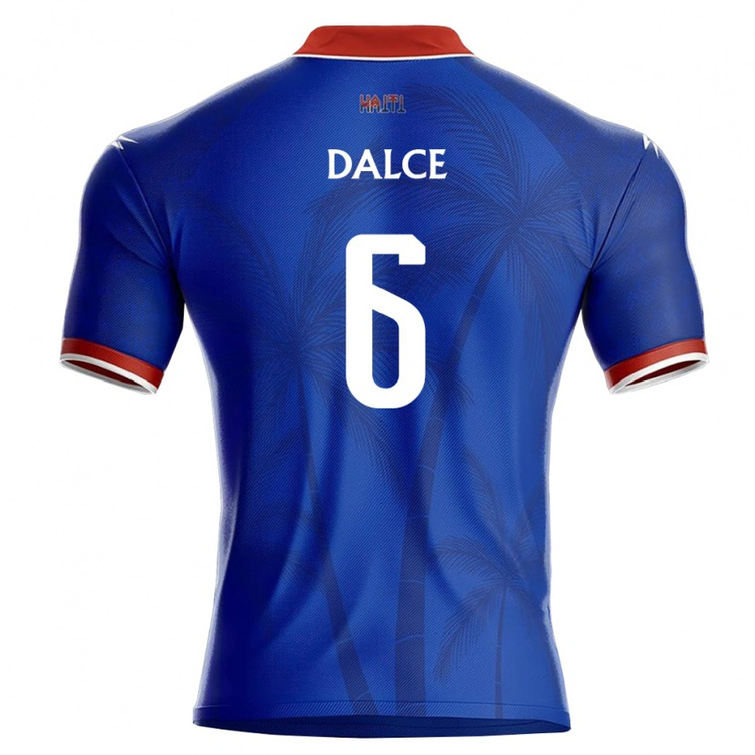 Danxen Niño Camiseta Haití Danrick Dalce #6 Azul Rojo Blanco 1ª Equipación 26-28 La Camisa