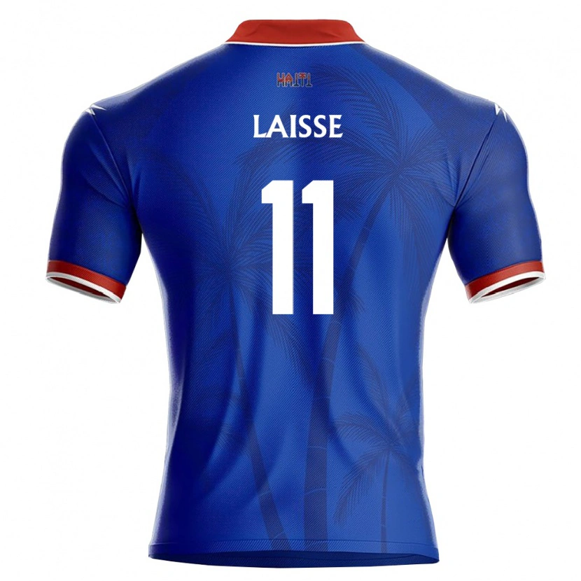 Danxen Niño Camiseta Haití Emerson Laïssé #11 Azul Rojo Blanco 1ª Equipación 26-28 La Camisa