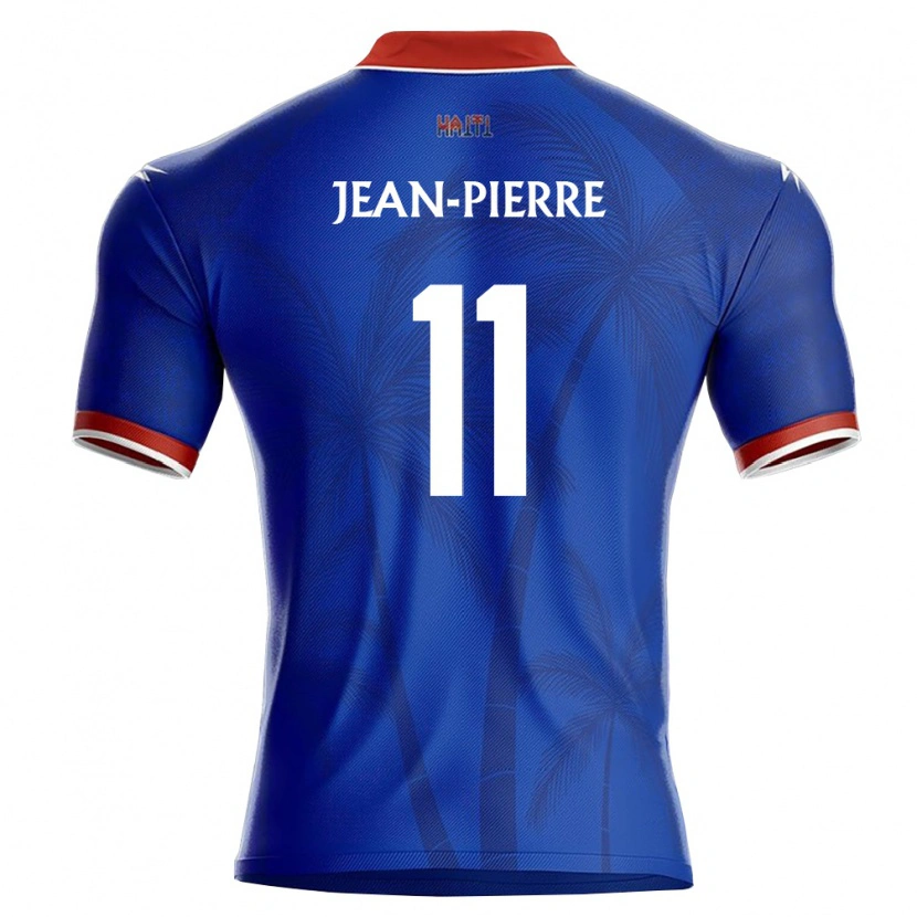 Danxen Niño Camiseta Haití Ralph Jean-Pierre #11 Azul Rojo Blanco 1ª Equipación 26-28 La Camisa