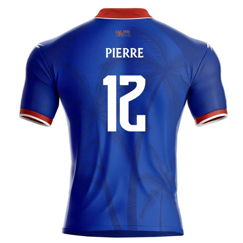 Danxen Niño Camiseta Haití Alexandre Pierre #12 Azul Rojo Blanco 1ª Equipación 26-28 La Camisa