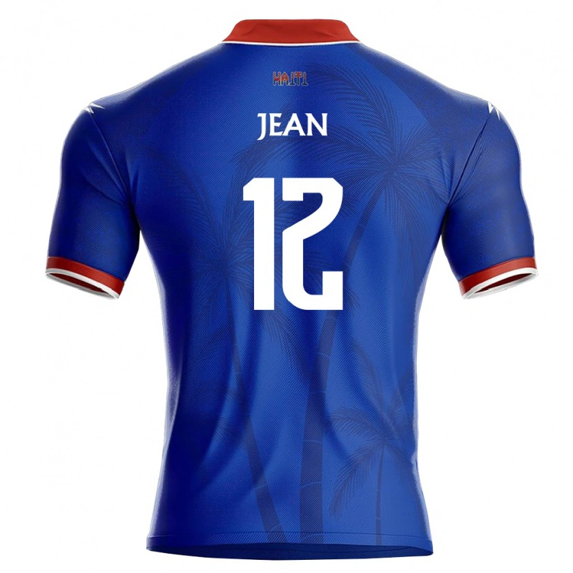 Danxen Niño Camiseta Haití Guivenson Jean #12 Azul Rojo Blanco 1ª Equipación 26-28 La Camisa