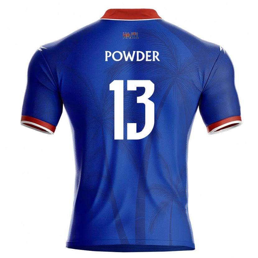 Danxen Niño Camiseta Haití Seth Powder #13 Azul Rojo Blanco 1ª Equipación 26-28 La Camisa