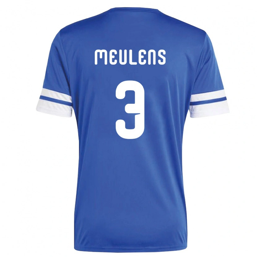 Danxen Niño Camiseta Curazao Giordinelo Meulens #3 Marino Blanco 1ª Equipación 26-28 La Camisa