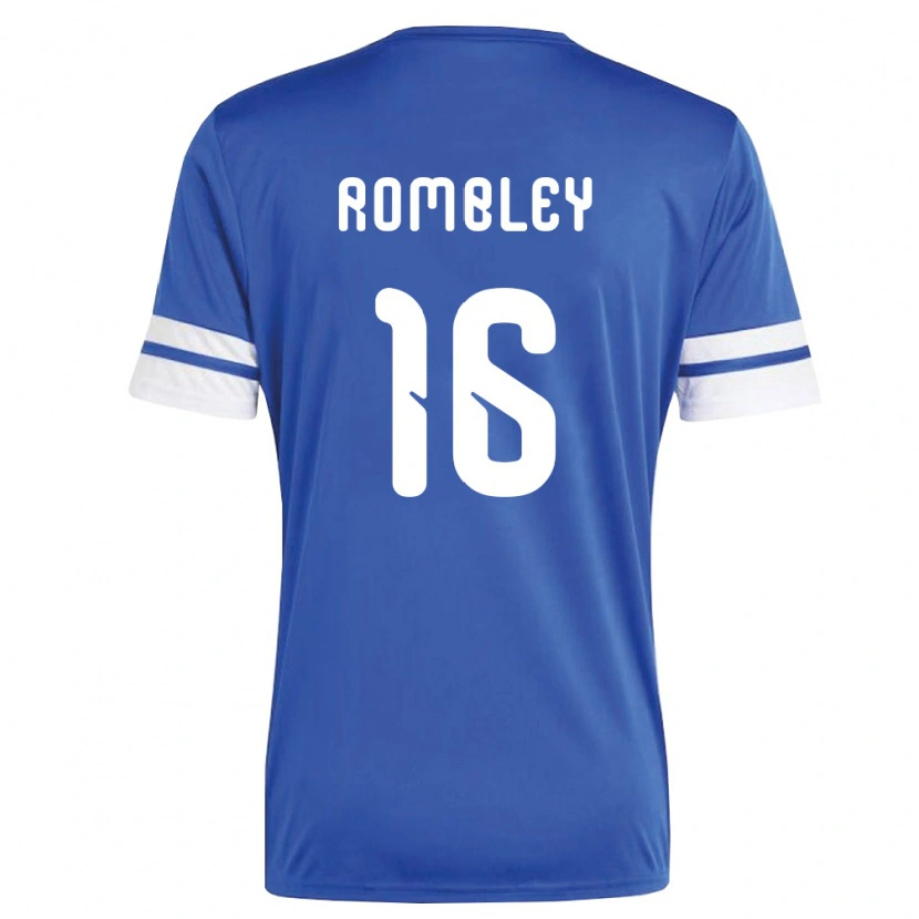 Danxen Niño Camiseta Curazao Shermayn Rombley #16 Marino Blanco 1ª Equipación 26-28 La Camisa