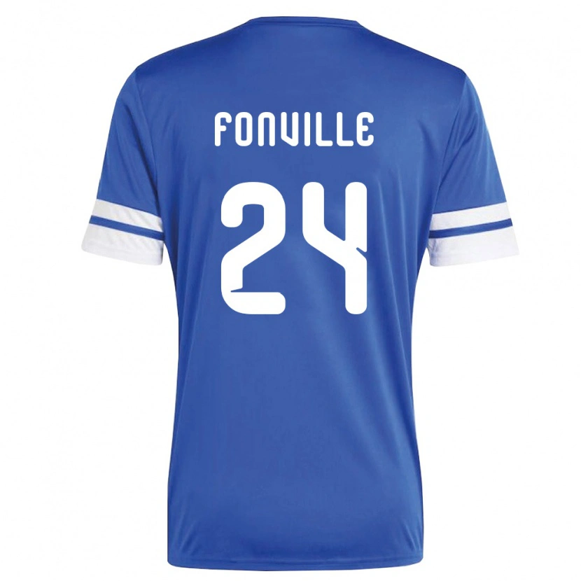Danxen Niño Camiseta Curazao Deveron Fonville #24 Marino Blanco 1ª Equipación 26-28 La Camisa