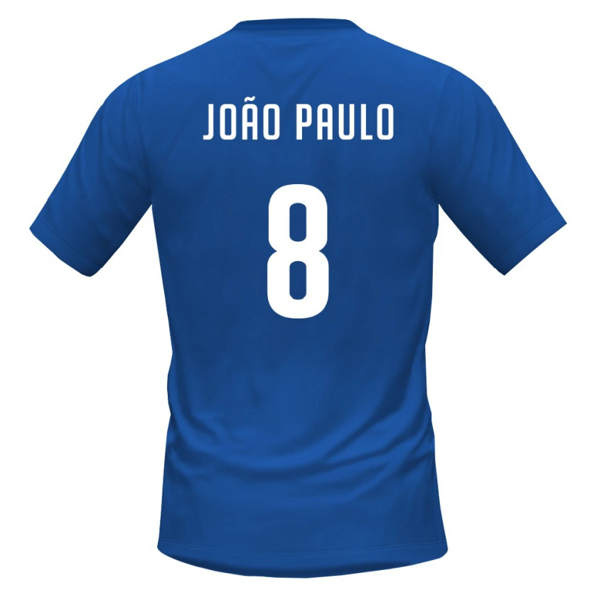 Danxen Niño Camiseta Cabo Verde João Paulo #8 Azul Real Rojo 1ª Equipación 26-28 La Camisa