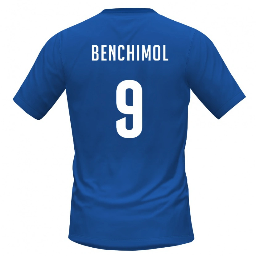 Danxen Niño Camiseta Cabo Verde Benchimol #9 Azul Real Rojo 1ª Equipación 26-28 La Camisa