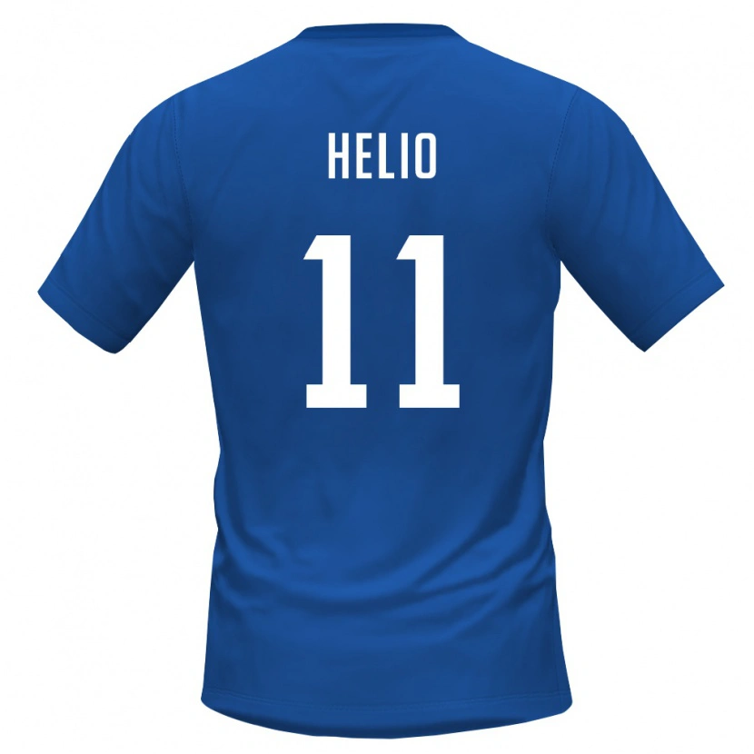 Danxen Niño Camiseta Cabo Verde Hélio Varela #11 Azul Real Rojo 1ª Equipación 26-28 La Camisa
