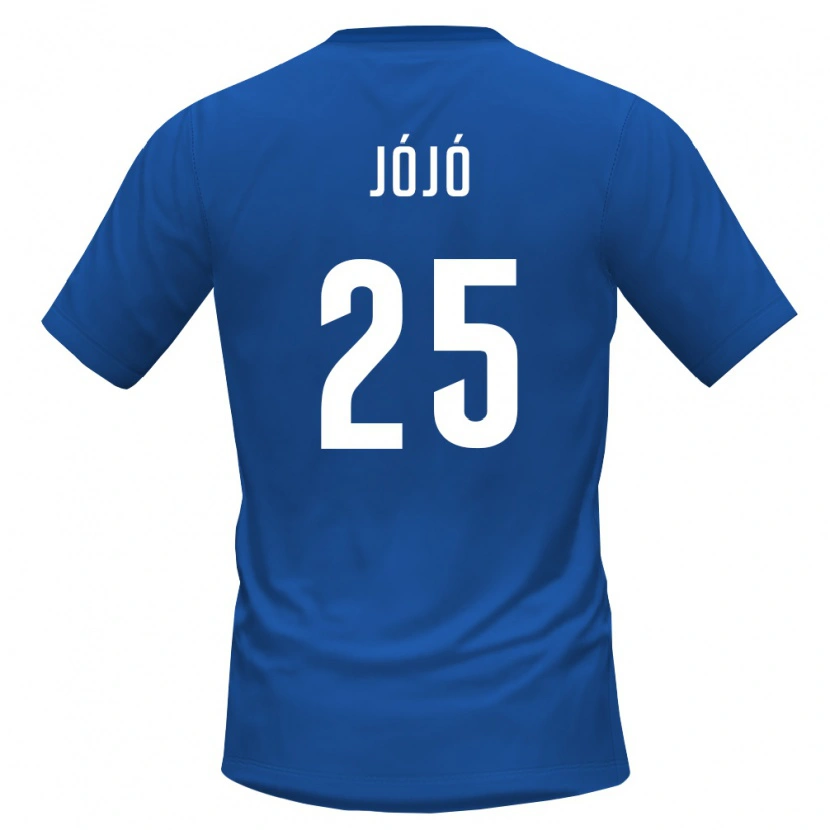 Danxen Niño Camiseta Cabo Verde Jójó #25 Azul Real Rojo 1ª Equipación 26-28 La Camisa
