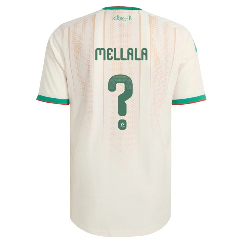 Danxen Niño Camiseta Argelia Oussama Mellala #0 Marfil Verde Rojo 1ª Equipación 26-28 La Camisa