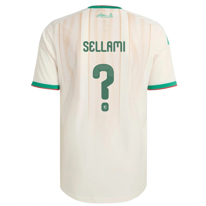 Danxen Niño Camiseta Argelia Yanis Sellami #0 Marfil Verde Rojo 1ª Equipación 26-28 La Camisa
