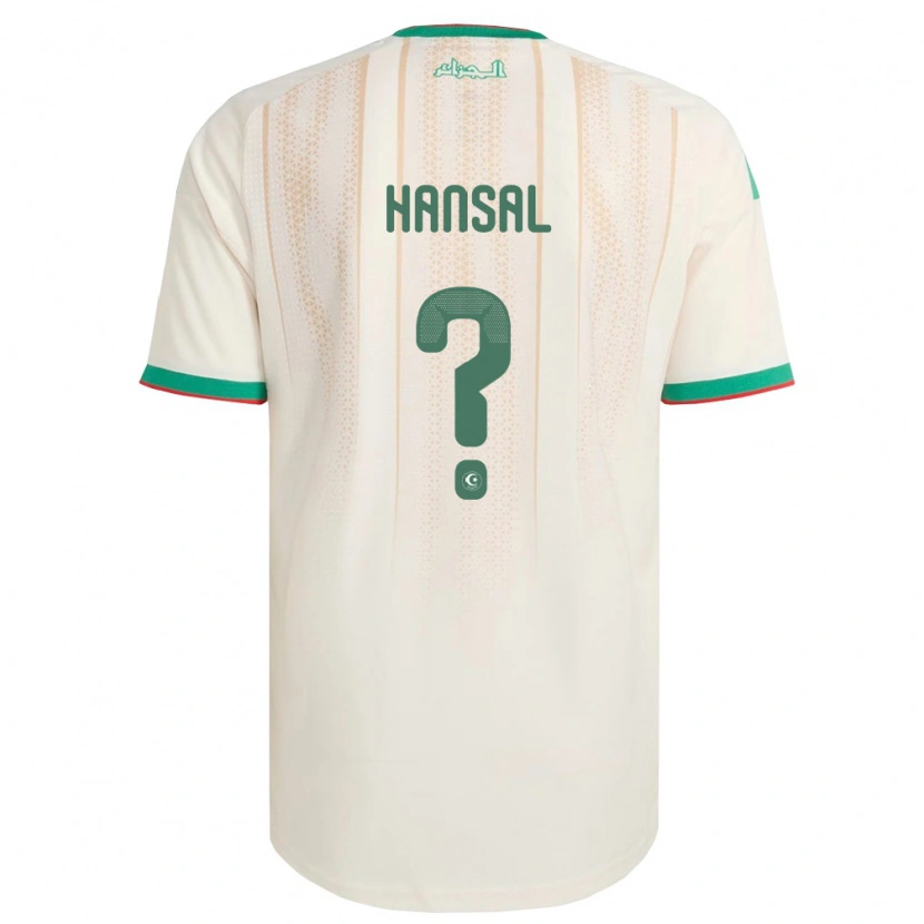 Danxen Niño Camiseta Argelia Younes Hansal #0 Marfil Verde Rojo 1ª Equipación 26-28 La Camisa