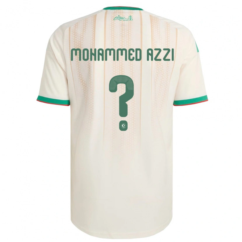 Danxen Niño Camiseta Argelia Mostefa Mohammed Azzi #0 Marfil Verde Rojo 1ª Equipación 26-28 La Camisa
