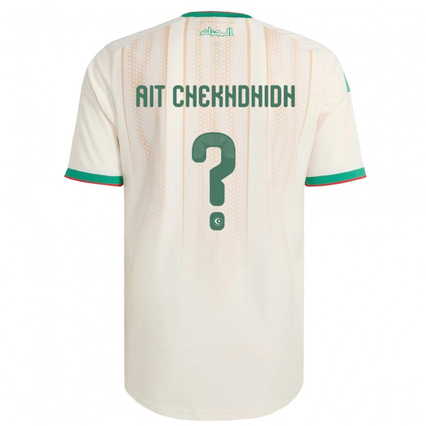 Danxen Niño Camiseta Argelia Aissa Ait Chekhdhidh #0 Marfil Verde Rojo 1ª Equipación 26-28 La Camisa