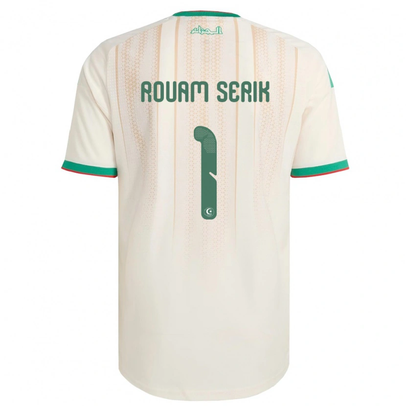 Danxen Niño Camiseta Argelia Lahouari Rouam Serik #1 Marfil Verde Rojo 1ª Equipación 26-28 La Camisa