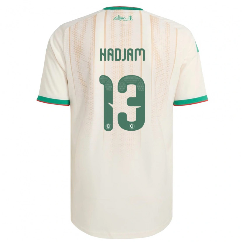 Danxen Niño Camiseta Argelia Jaouen Hadjam #13 Marfil Verde Rojo 1ª Equipación 26-28 La Camisa