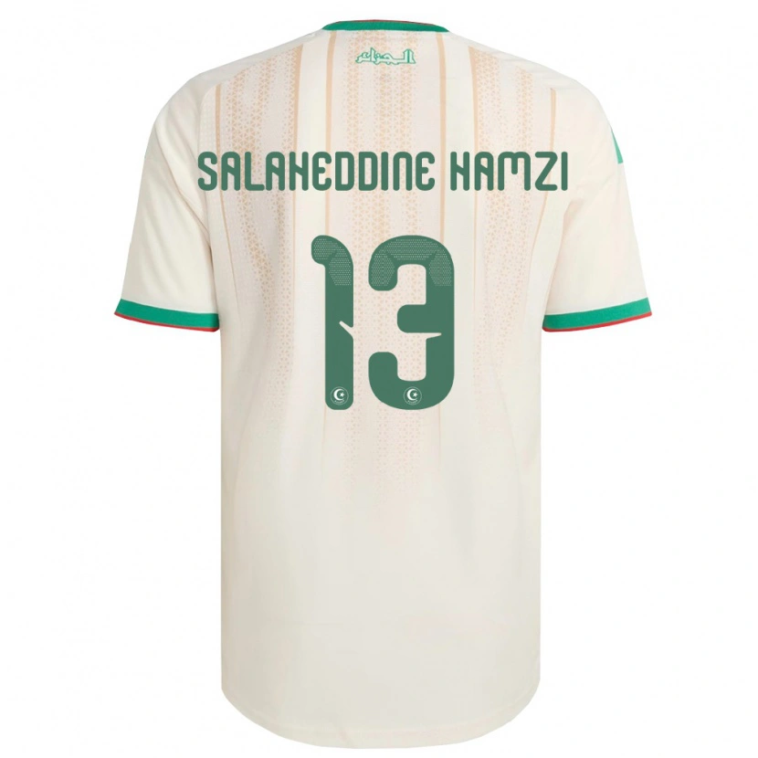 Danxen Niño Camiseta Argelia Anes Salaheddine Hamzi #13 Marfil Verde Rojo 1ª Equipación 26-28 La Camisa