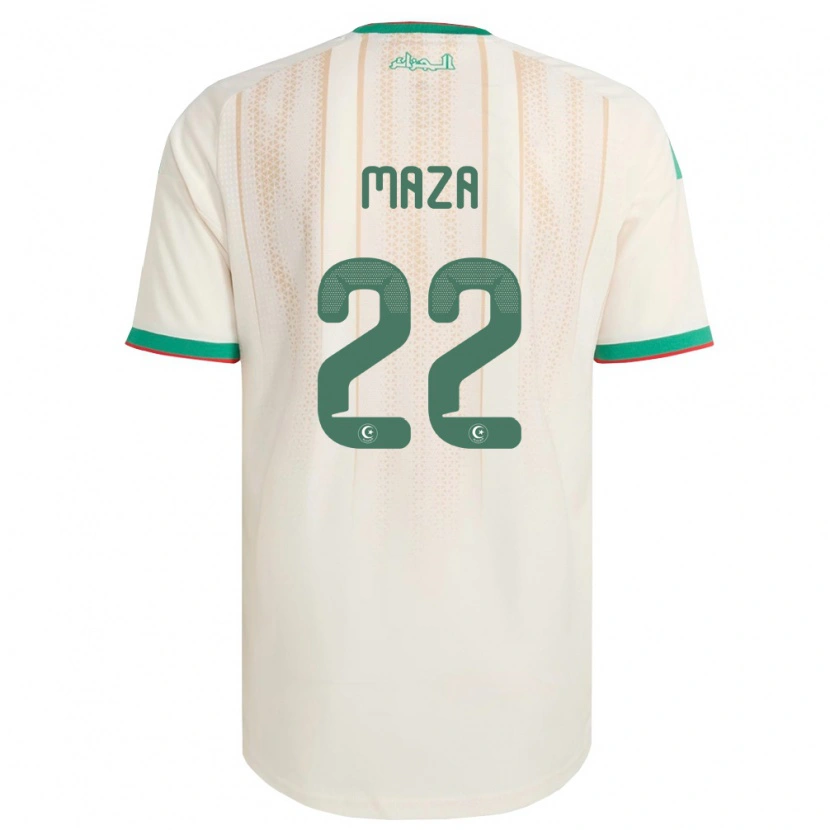 Danxen Niño Camiseta Argelia Ibrahim Maza #22 Marfil Verde Rojo 1ª Equipación 26-28 La Camisa