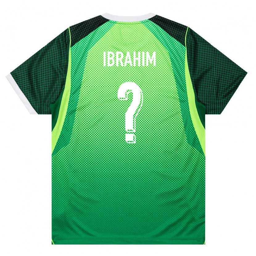 Danxen Niño Camiseta Nigeria Sunusi Ibrahim #0 Verde Blanco 1ª Equipación 26-28 La Camisa