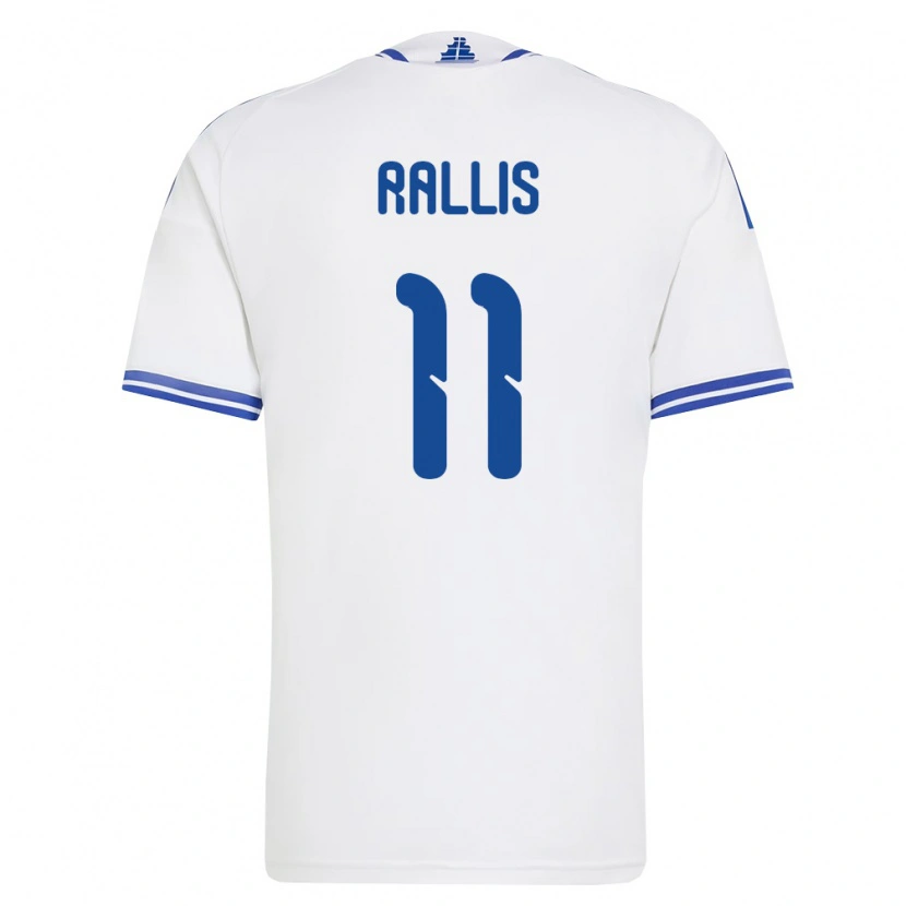 Danxen Niño Camiseta Grecia Dimitris Rallis #11 Blanco Azul 1ª Equipación 26-28 La Camisa