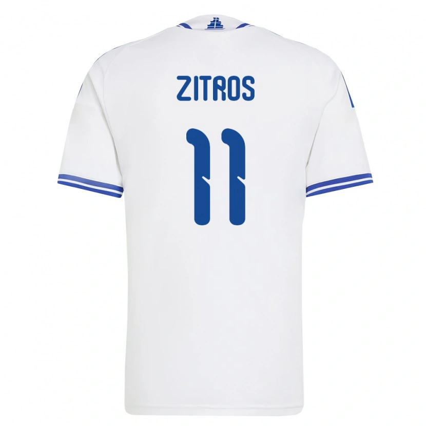 Danxen Niño Camiseta Grecia Menelaos Zitros #11 Blanco Azul 1ª Equipación 26-28 La Camisa