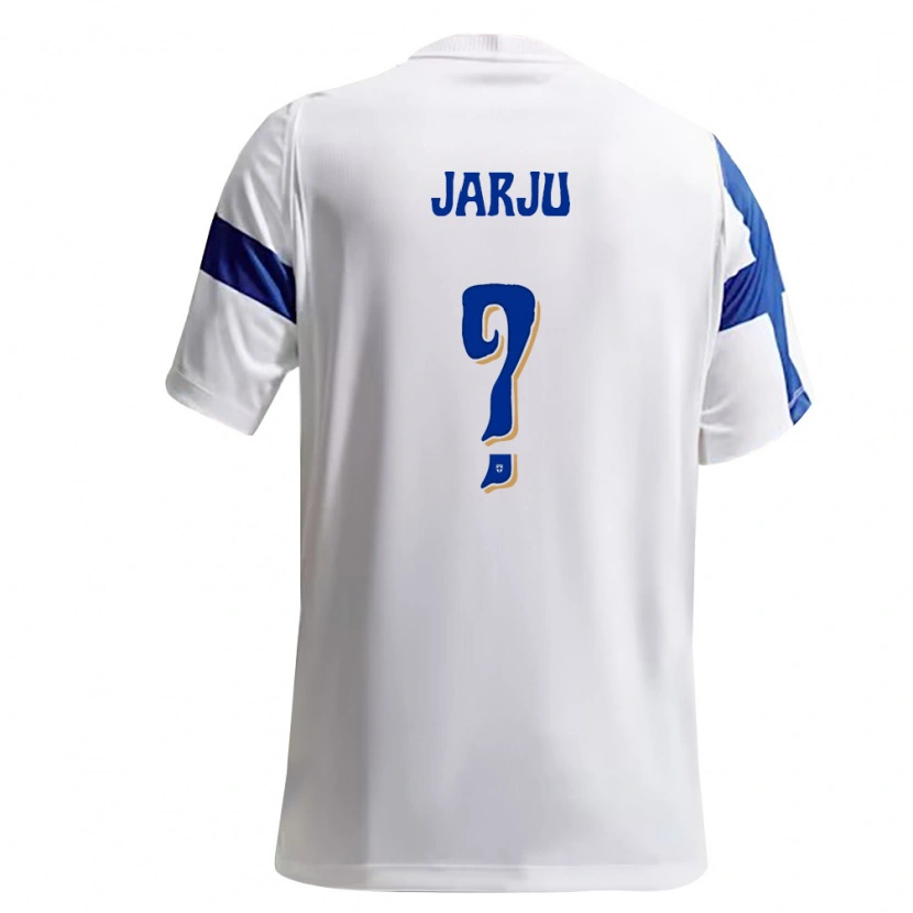 Danxen Niño Camiseta Finlandia Kevin Jarju #0 Blanco Azul 1ª Equipación 26-28 La Camisa