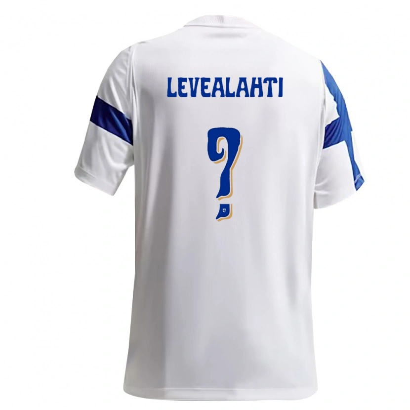 Danxen Niño Camiseta Finlandia Emil Leveälahti #0 Blanco Azul 1ª Equipación 26-28 La Camisa