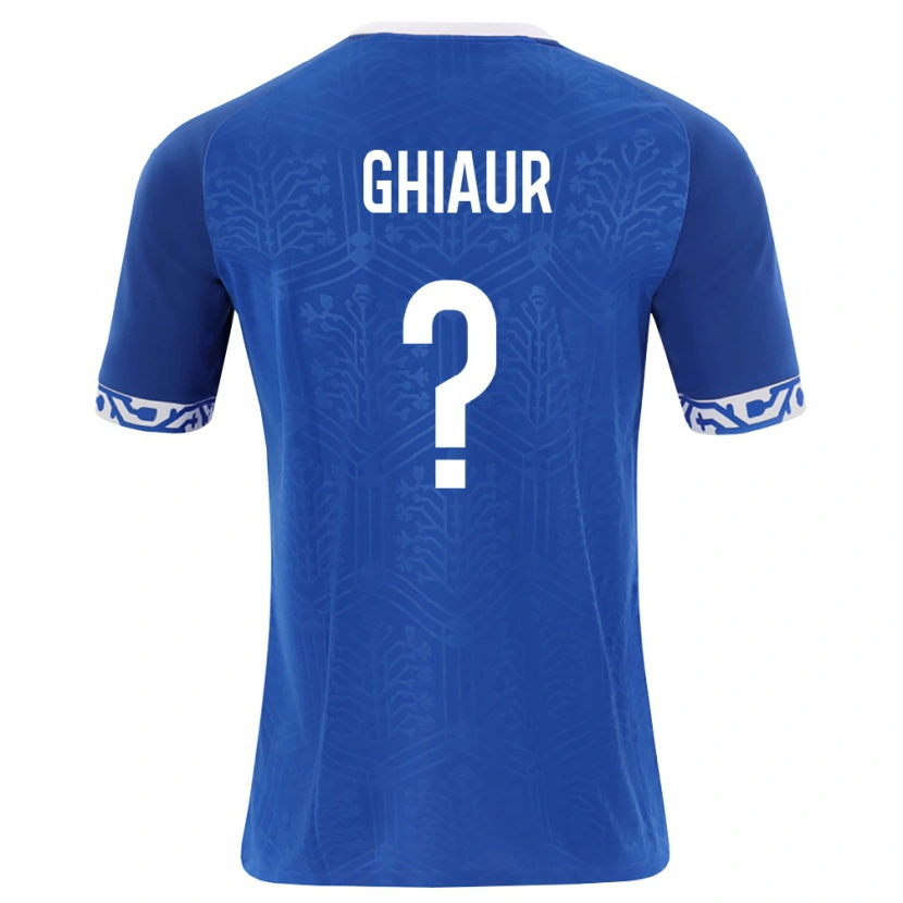 Danxen Niño Camiseta Moldavia Octavian Ghiaur #0 Azul Real Blanco 1ª Equipación 26-28 La Camisa