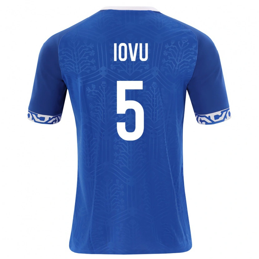 Danxen Niño Camiseta Moldavia Iurie Iovu #5 Azul Real Blanco 1ª Equipación 26-28 La Camisa