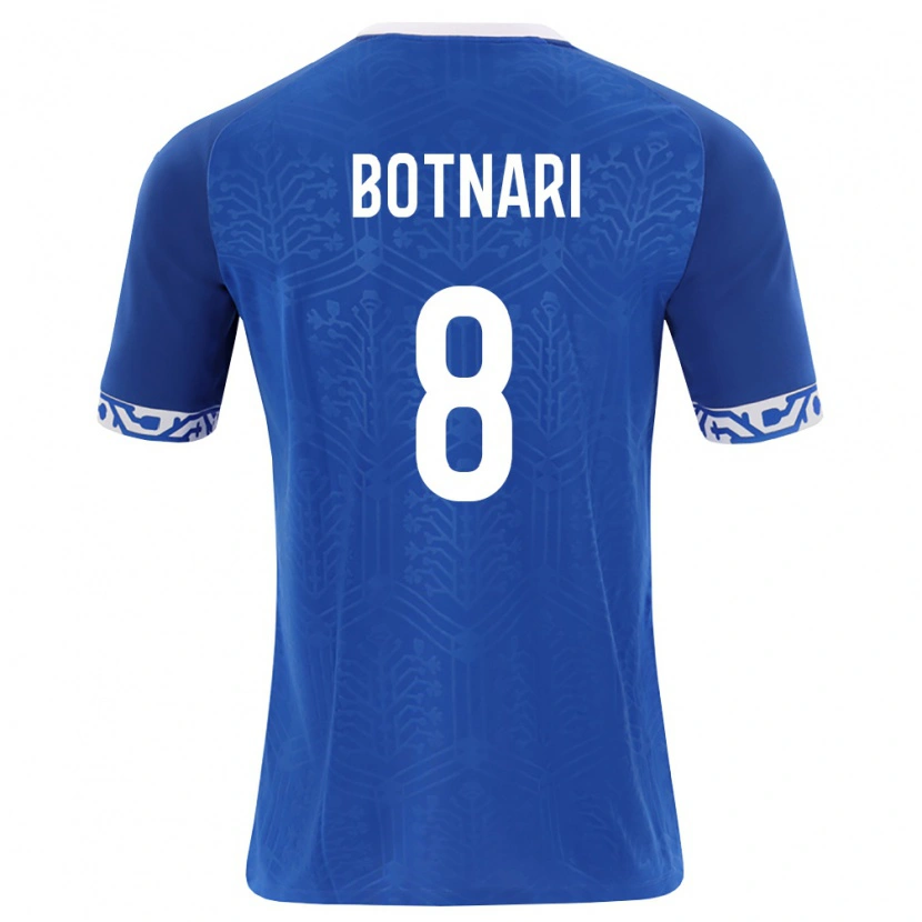 Danxen Niño Camiseta Moldavia Ilie Botnari #8 Azul Real Blanco 1ª Equipación 26-28 La Camisa