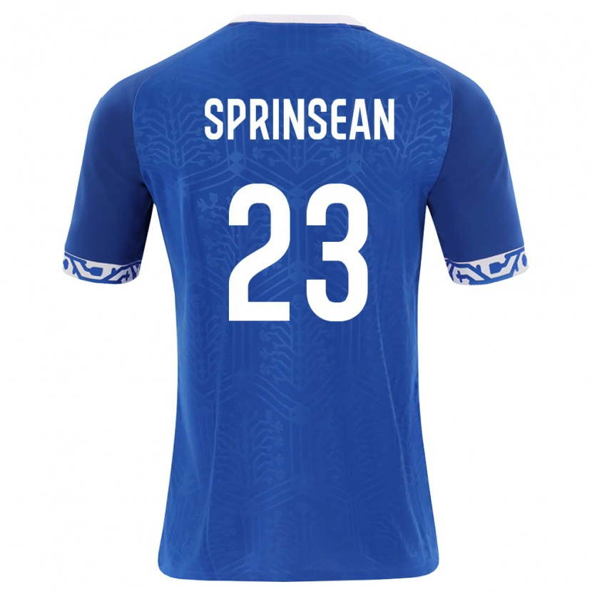 Danxen Niño Camiseta Moldavia Artur Sprinsean #23 Azul Real Blanco 1ª Equipación 26-28 La Camisa