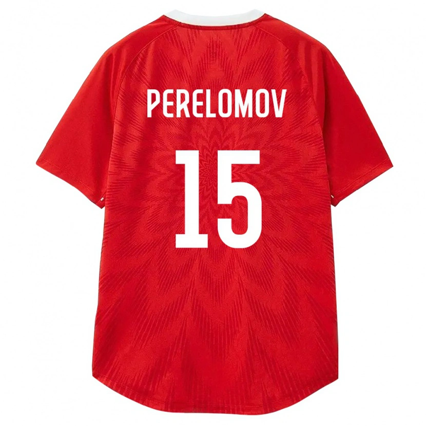 Danxen Niño Camiseta Rusia Ivan Perelomov #15 Rojo Blanco Marrón 1ª Equipación 26-28 La Camisa