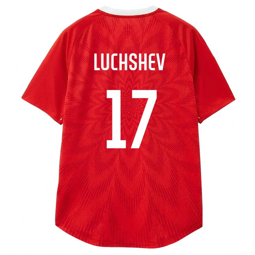 Danxen Niño Camiseta Rusia Aleksandr Luchshev #17 Rojo Blanco Marrón 1ª Equipación 26-28 La Camisa