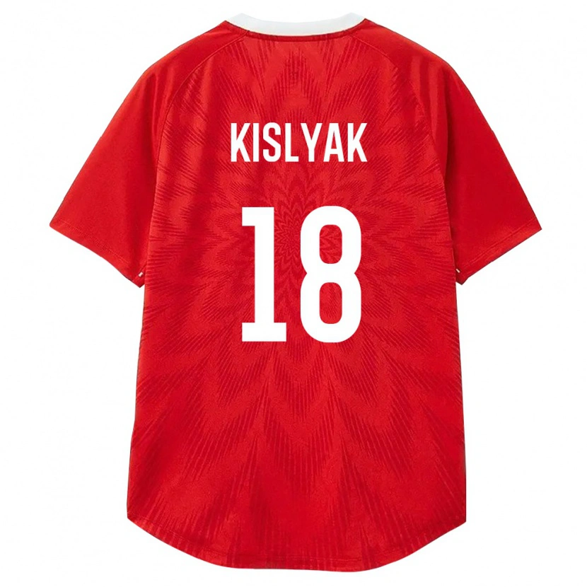 Danxen Niño Camiseta Rusia Matvey Kislyak #18 Rojo Blanco Marrón 1ª Equipación 26-28 La Camisa
