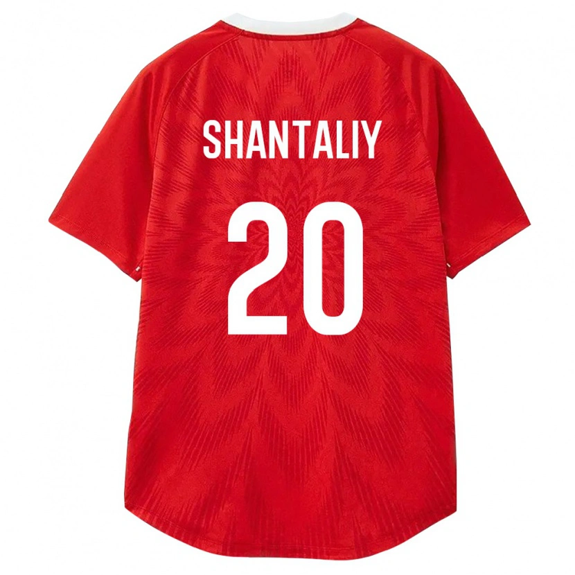 Danxen Niño Camiseta Rusia Daniil Shantaliy #20 Rojo Blanco Marrón 1ª Equipación 26-28 La Camisa