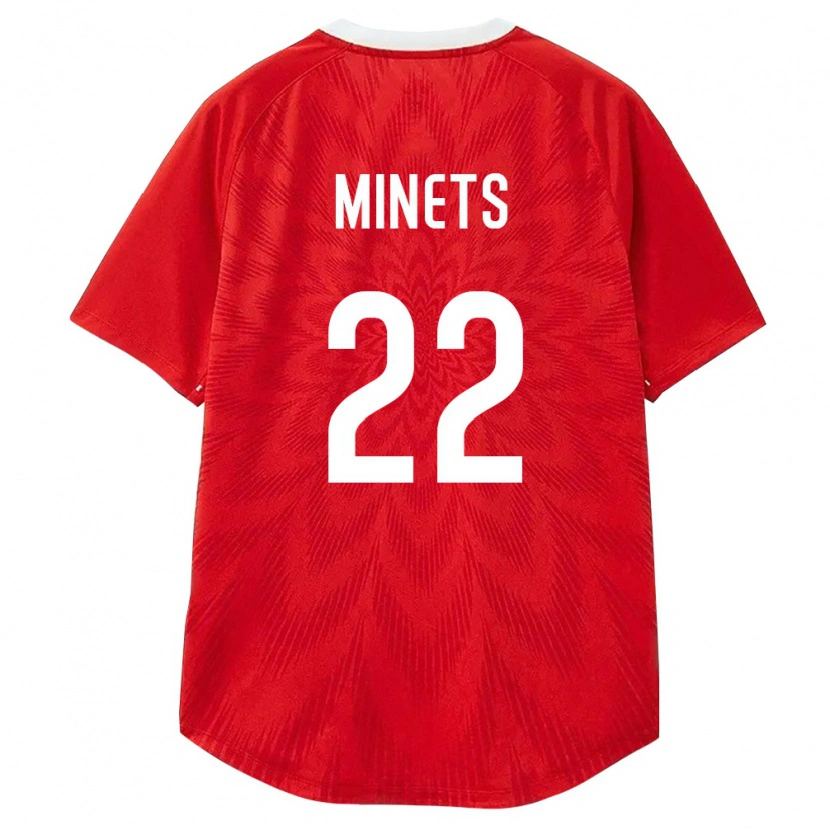 Danxen Niño Camiseta Rusia Matvey Minets #22 Rojo Blanco Marrón 1ª Equipación 26-28 La Camisa
