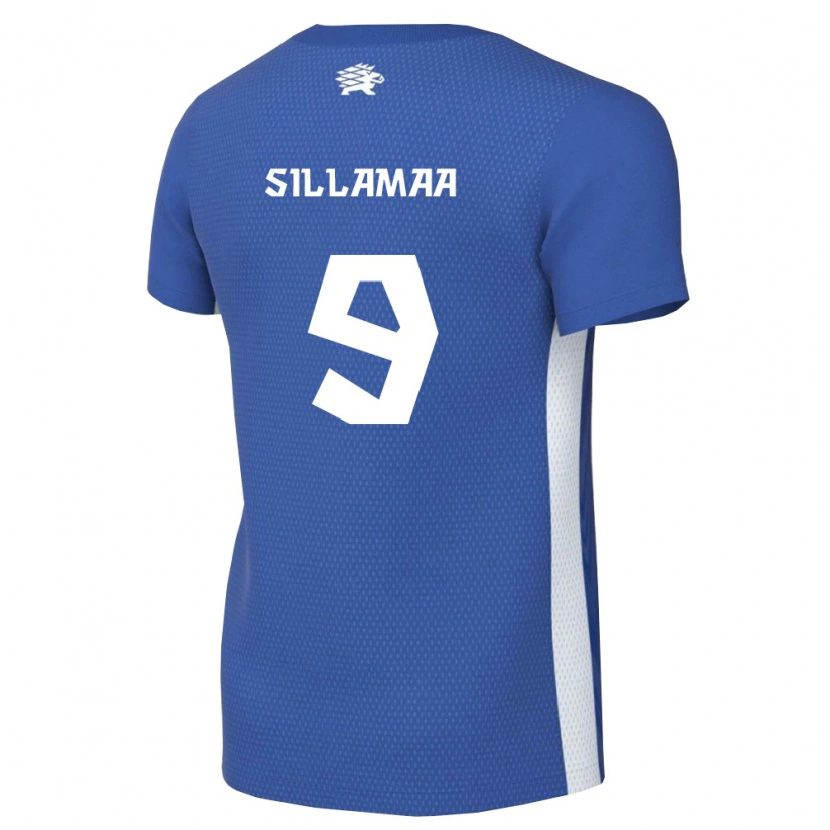 Danxen Niño Camiseta Estonia Ramol Sillamaa #9 Azul Oscuro Blanco 1ª Equipación 26-28 La Camisa