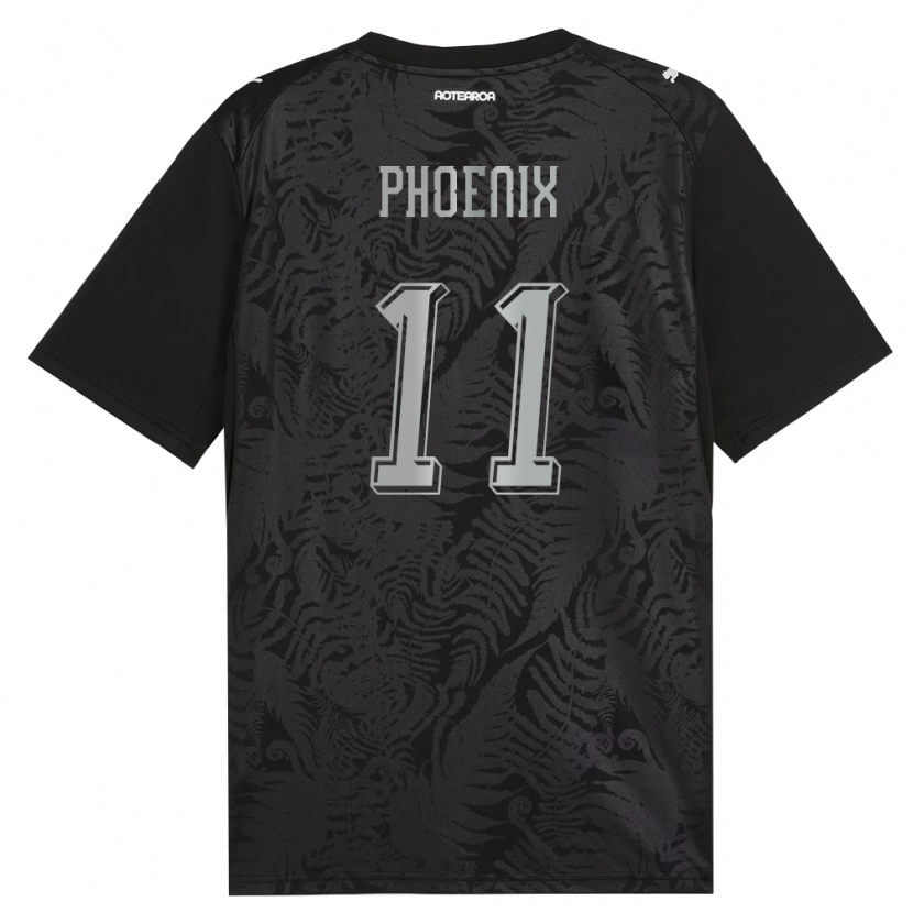 Danxen Niño Camiseta Nueva Zelanda Codey Phoenix #11 Blanco Negro Gris 1ª Equipación 26-28 La Camisa
