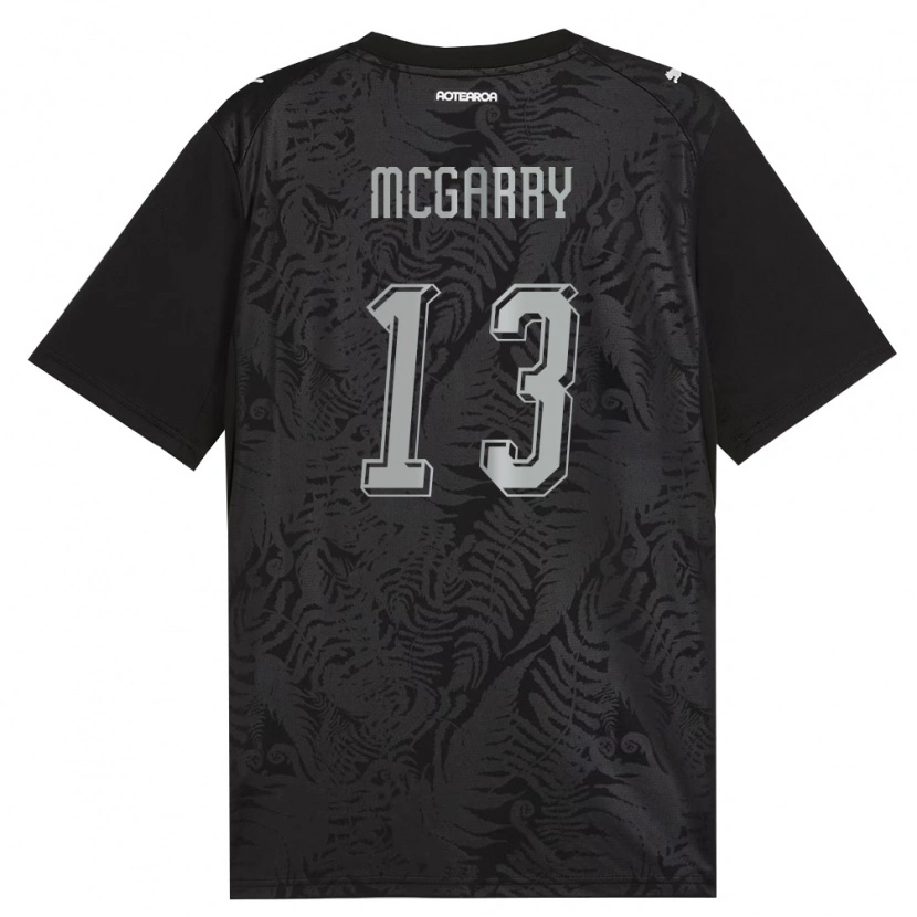 Danxen Niño Camiseta Nueva Zelanda James Mcgarry #13 Blanco Negro Gris 1ª Equipación 26-28 La Camisa