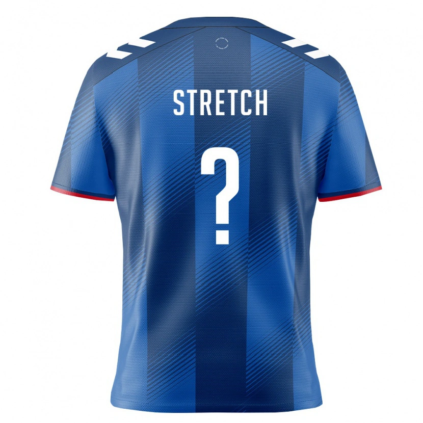 Danxen Niño Camiseta Puerto Rico Callum Stretch #0 Azul Real Rojo Blanco 1ª Equipación 26-28 La Camisa