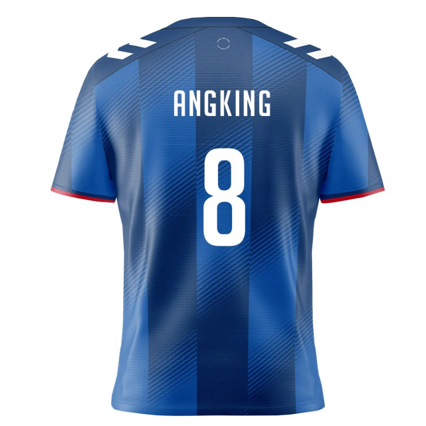 Danxen Niño Camiseta Puerto Rico Isaac Angking #8 Azul Real Rojo Blanco 1ª Equipación 26-28 La Camisa
