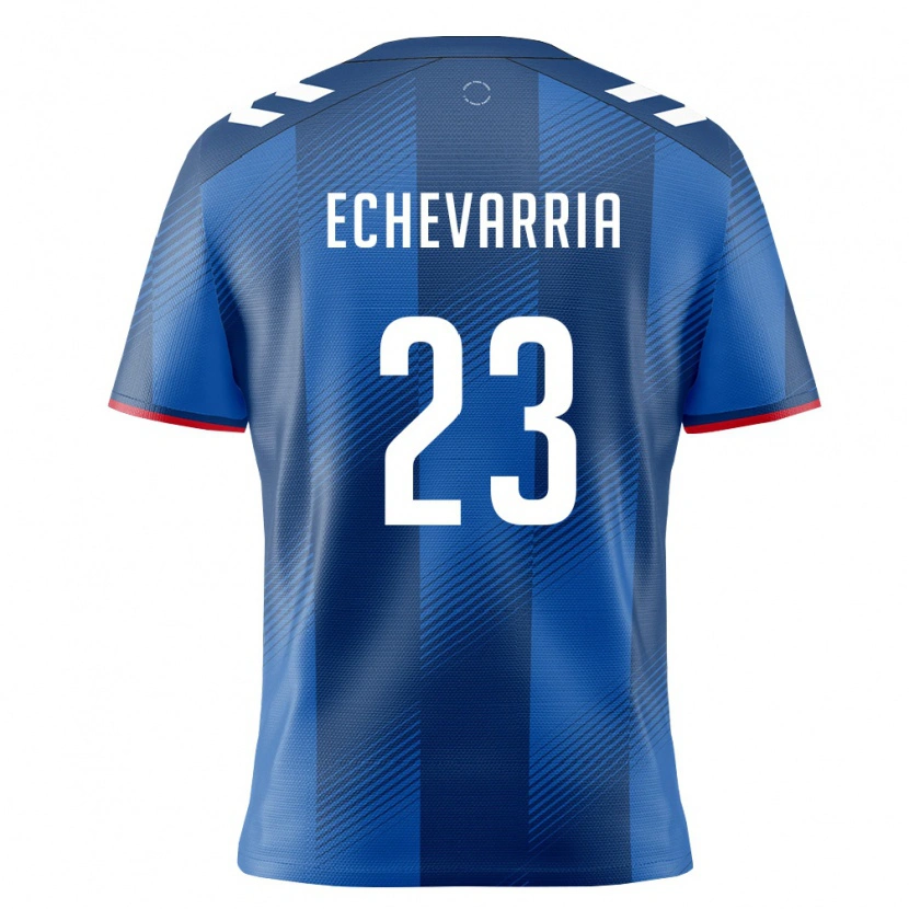 Danxen Niño Camiseta Puerto Rico Steven Echevarria #23 Azul Real Rojo Blanco 1ª Equipación 26-28 La Camisa