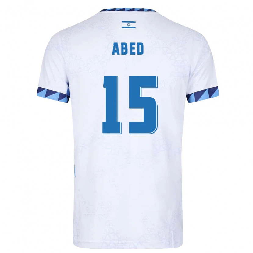 Danxen Niño Camiseta Israel Tay Abed #15 Blanco Azul Claro 1ª Equipación 26-28 La Camisa