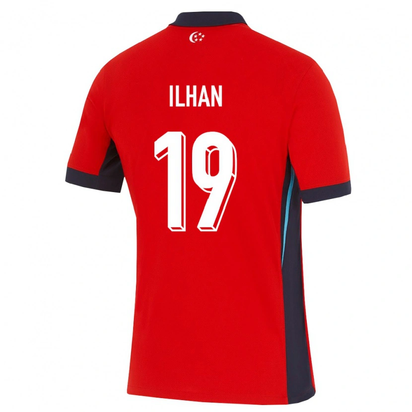 Danxen Niño Camiseta Singapur Ilhan Fandi #19 Rojo Blanco Negro 1ª Equipación 26-28 La Camisa