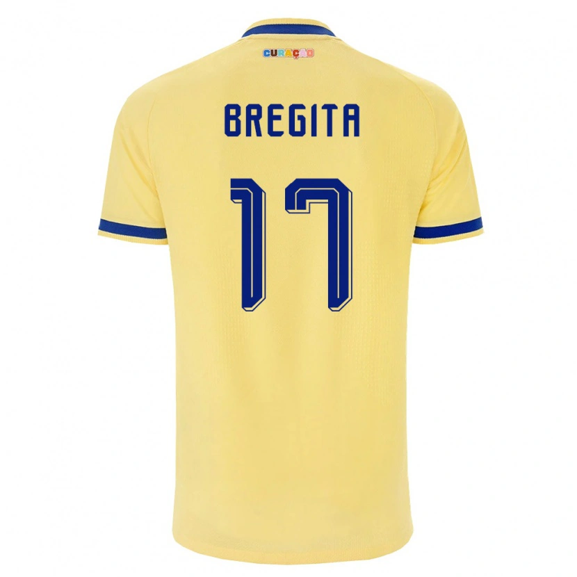 Danxen Niño Camiseta Curazao Taysison Bregita #17 Amarillo Marino Rosa 2ª Equipación 26-28 La Camisa
