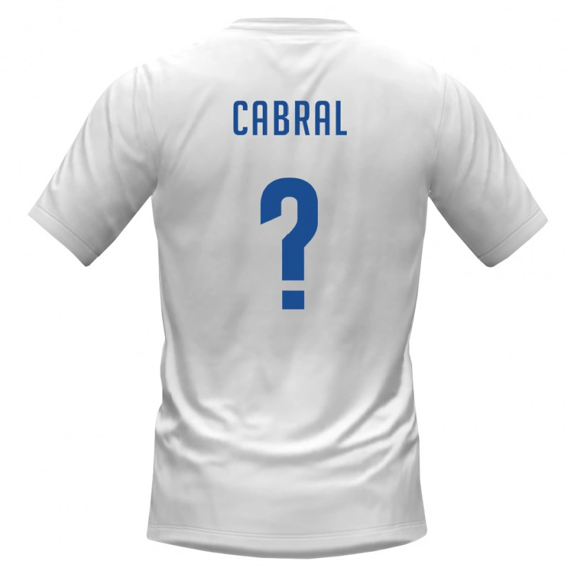 Danxen Niño Camiseta Cabo Verde Sidny Lopes Cabral #0 Blanco Borgoña 2ª Equipación 26-28 La Camisa