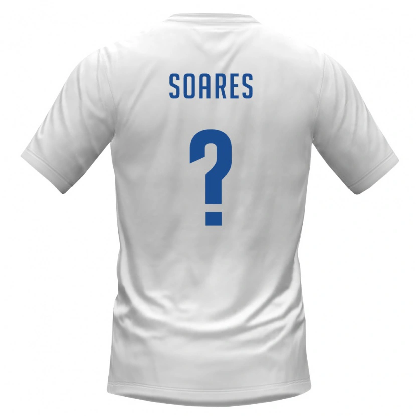 Danxen Niño Camiseta Cabo Verde Jorginho Soares #0 Blanco Borgoña 2ª Equipación 26-28 La Camisa