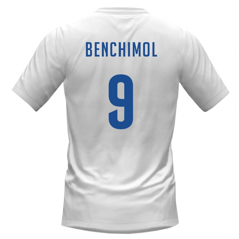 Danxen Niño Camiseta Cabo Verde Benchimol #9 Blanco Borgoña 2ª Equipación 26-28 La Camisa