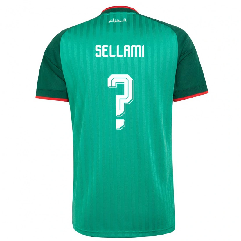 Danxen Niño Camiseta Argelia Yanis Sellami #0 Verde Rojo Blanco 2ª Equipación 26-28 La Camisa