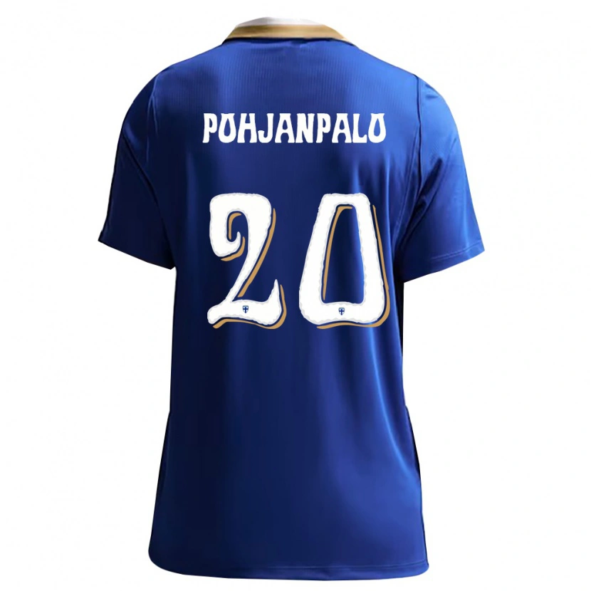 Danxen Niño Camiseta Finlandia Joel Pohjanpalo #20 Azul Blanco 2ª Equipación 26-28 La Camisa